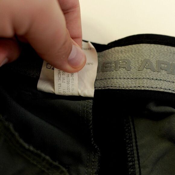 Under Armour Blue Elastic Waist Low Rise Athletic Nylon Polyester Pants 31/31 - Picture 12 of 13